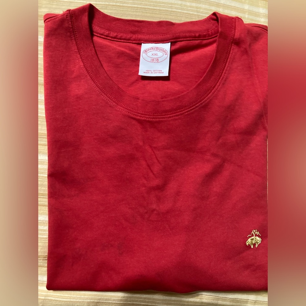 NWOT Red T-Shirt by Brooks Brothers XXL